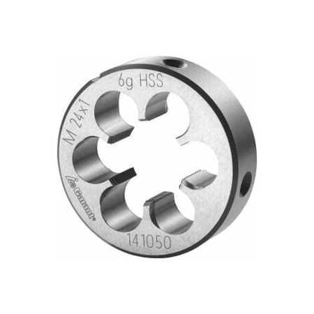 Garant M24X1 HSS Round Die, Closed/Pre-Slit Form 141050 24X1